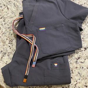 Figs Pride Scrubs. Worn twice. Size Small Top and Small/Tall Bottoms.